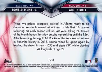 2020 Finest - Finest Duals #FD-3 Austin Riley / Ronald Acuña Jr. Back