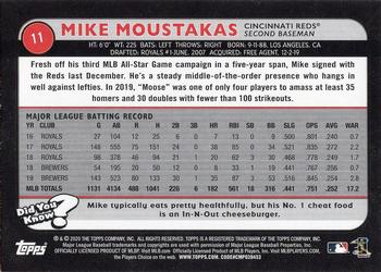 2020 Topps Big League - Orange #11 Mike Moustakas Back