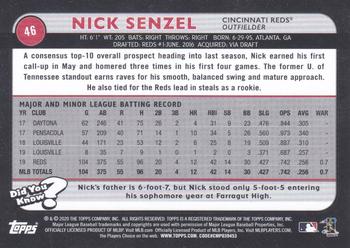 2020 Topps Big League - Orange #46 Nick Senzel Back