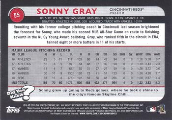 2020 Topps Big League - Orange #55 Sonny Gray Back