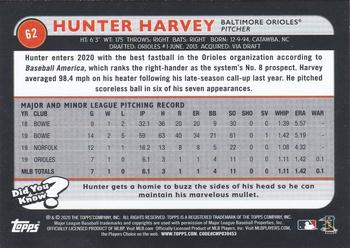 2020 Topps Big League - Orange #62 Hunter Harvey Back