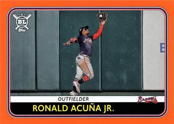 2020 Topps Big League - Orange #82 Ronald Acuña Jr. Front