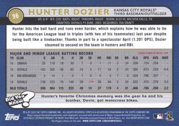 2020 Topps Big League - Orange #96 Hunter Dozier Back