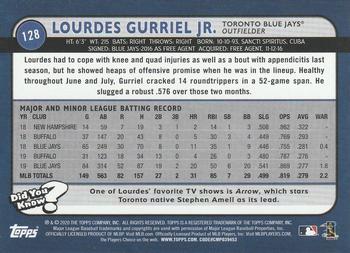 2020 Topps Big League - Orange #128 Lourdes Gurriel Jr. Back