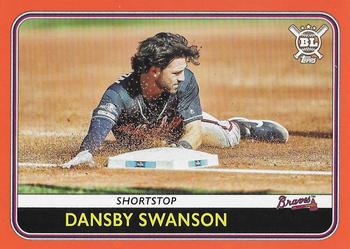 2020 Topps Big League - Orange #129 Dansby Swanson Front