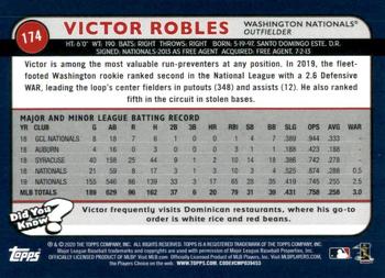 2020 Topps Big League - Orange #174 Victor Robles Back