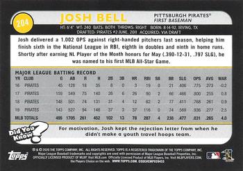 2020 Topps Big League - Orange #204 Josh Bell Back