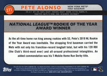 2020 Topps Big League - Orange #271 Pete Alonso Back