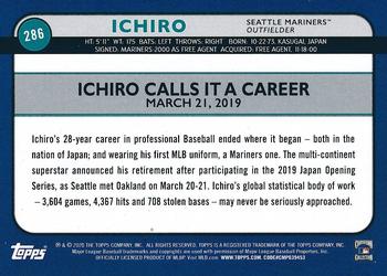 2020 Topps Big League - Orange #286 Ichiro Back