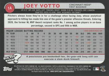 2020 Topps Big League - Rainbow Foil #14 Joey Votto Back