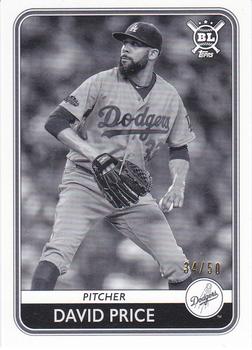 2020 Topps Big League - Black and White #49 David Price Front