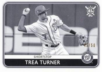 2020 Topps Big League - Black and White #86 Trea Turner Front