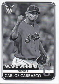 2020 Topps Big League - Black and White #276 Carlos Carrasco Front