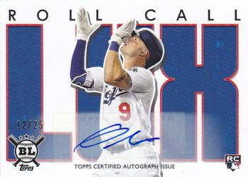 2020 Topps Big League - Roll Call Autographs #RC-GL Gavin Lux Front