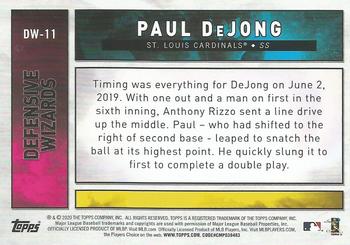 2020 Topps Big League - Defensive Wizards #DW-11 Paul DeJong Back