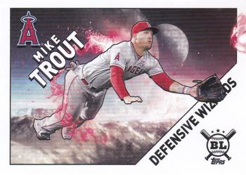 2020 Topps Big League - Defensive Wizards #DW-14 Mike Trout Front