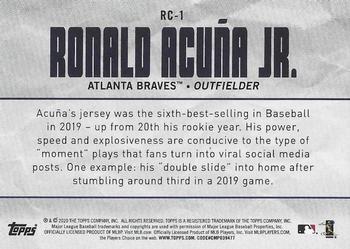 2020 Topps Big League - Roll Call #RC-1 Ronald Acuña Jr. Back