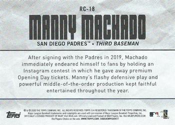 2020 Topps Big League - Roll Call #RC-18 Manny Machado Back
