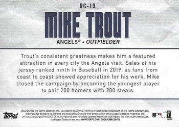 2020 Topps Big League - Roll Call #RC-19 Mike Trout Back