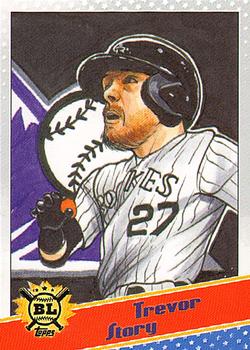 2020 Topps Big League - Star Caricature Reproductions #SCO-TS Trevor Story Front