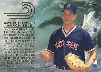 1993 Flair - Wave of the Future #16 Aaron Sele  Back