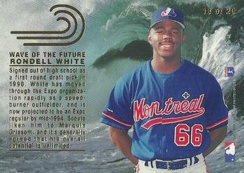 1993 Flair - Wave of the Future #18 Rondell White  Back