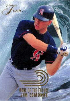 1993 Flair - Wave of the Future #4 Jim Edmonds Front