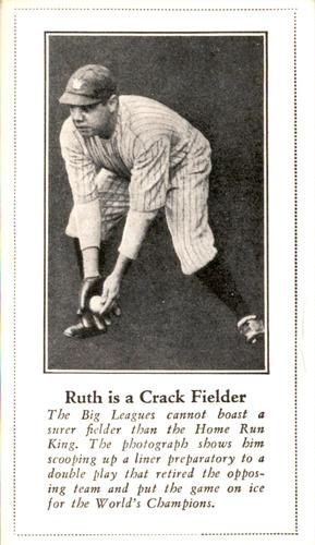 1973 TCMA 1928 Fro-joy Ice Cream Babe Ruth (reprint) #6 Babe Ruth Front