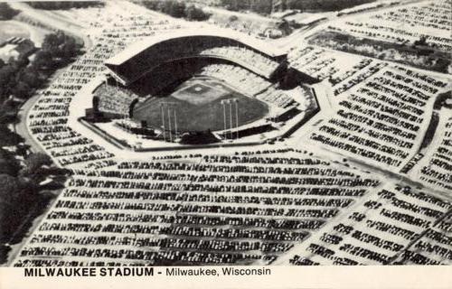 1974 TCMA Ballparks Postcards #NNO Milwaukee Stadium Front