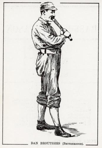 1973 TCMA 1890 Harper's Weekly Base-Ball Season of 1890 #NNO Dan Brouthers Front