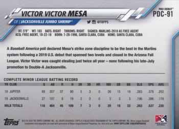 2020 Topps Pro Debut - Chrome #PDC-91 Victor Victor Mesa Back