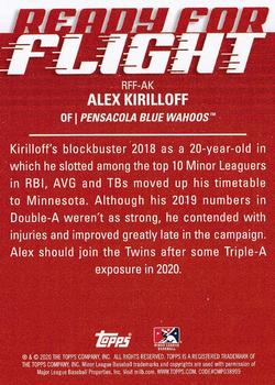 2020 Topps Pro Debut - Ready for Flight #RFF-AK Alex Kirilloff Back