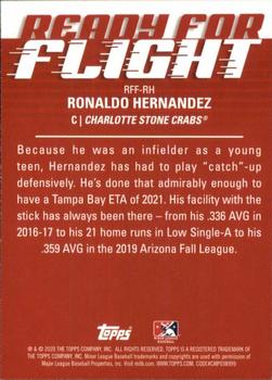 2020 Topps Pro Debut - Ready for Flight #RFF-RH Ronaldo Hernandez Back