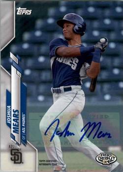 2020 Topps Pro Debut - Autographs #PD-139 Joshua Mears Front