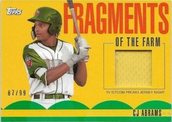 2020 Topps Pro Debut - Fragments of the Farm Relics Green #FF-ON CJ Abrams Front