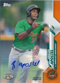 2020 Topps Pro Debut - Autographs Orange #PD-61 Sherten Apostel Front