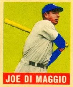 1948-49 Leaf Reprint #1 Joe DiMaggio Front