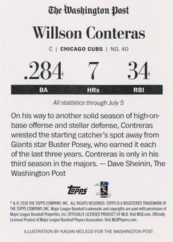 2018 Topps Washington Post All-Star Game #NNO Willson Contreras Back