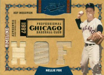 2008 Playoff Prime Cuts - Timeline Materials Trios HOF #33 Nellie Fox Front