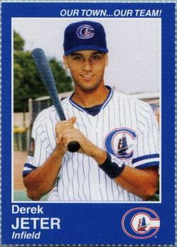 1995 Columbus Clippers Souvenir Program and Yearbook #NNO Derek Jeter Front