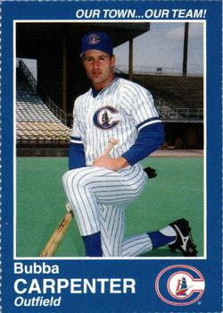 1995 Columbus Clippers Souvenir Program and Yearbook #NNO Bubba Carpenter Front