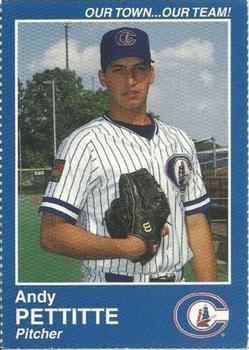 1995 Columbus Clippers Souvenir Program and Yearbook #NNO Andy Pettitte Front
