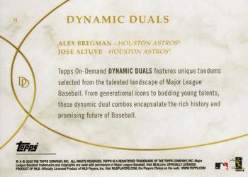 2020 Topps On-Demand Set 9: Dynamic Duals #9 Alex Bregman / Jose Altuve Back
