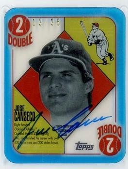 2020 Topps Clearly Authentic - 1951 Red/Blue Backs Autographs Blue #51A-JC Jose Canseco Front