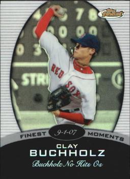 2008 Finest - Finest Moments #FM-CB Clay Buchholz Front