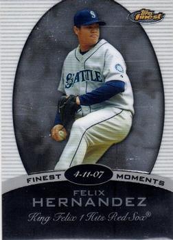 2008 Finest - Finest Moments #FM-FH Felix Hernandez Front