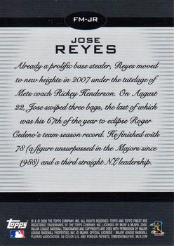 2008 Finest - Finest Moments #FM-JR Jose Reyes Back