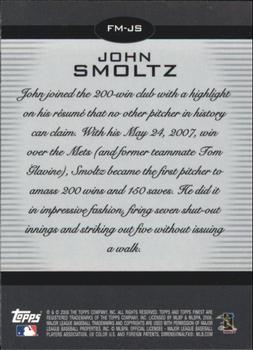 2008 Finest - Finest Moments #FM-JS John Smoltz Back