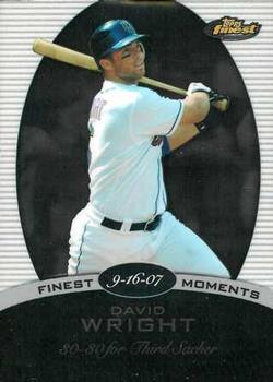 2008 Finest - Finest Moments #FM-DW David Wright Front