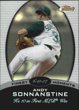 2008 Finest - Finest Moments Refractors #FM-AS Andy Sonnanstine Front